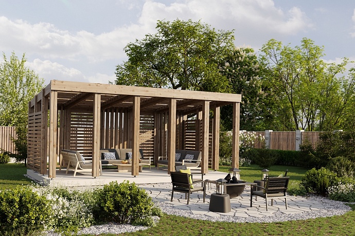 Беседка-пергола 30