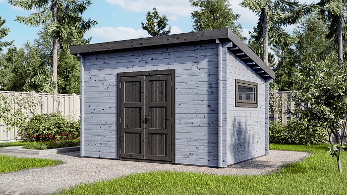 Хозблок 10 односкатный