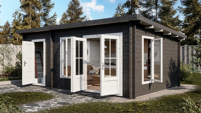 Садовый дом 21 с хозблоком